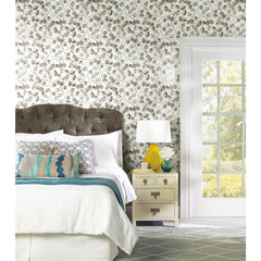 Cat Coquillette Eucalyptus Peel and Stick Wallpaper in a room setting