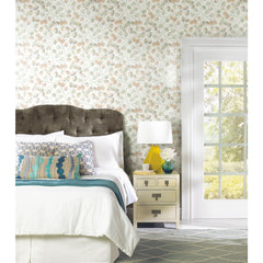 Cat Coquillette Eucalyptus Peel and Stick Wallpaper in a room setting