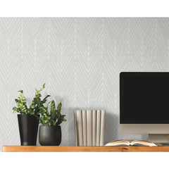 Twig Hygge Herringbone P&S Wallpaper in a room setting