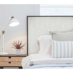 Twig Hygge Herringbone P&S Wallpaper in a room setting