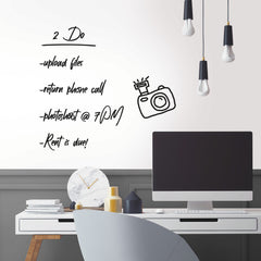 Dry Erase Peel and Stick Wallpaper in a room setting