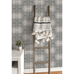 Sarong Print Peel and Stick Wallpaper in a room setting
