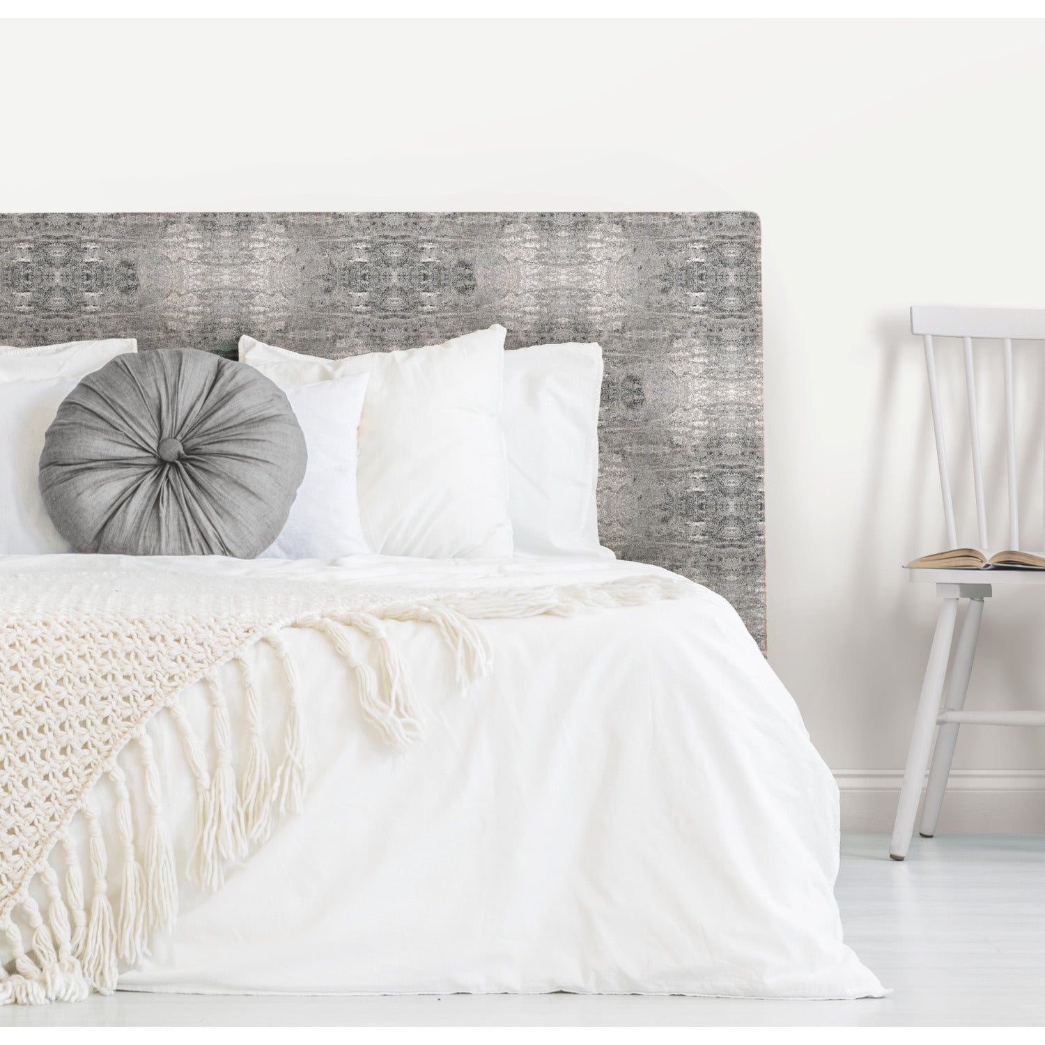 Sarong Print Peel and Stick Wallpaper in a room setting