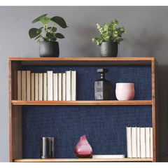 Faux Grasscloth Weave Peel and Stick Wallpaper in a room setting