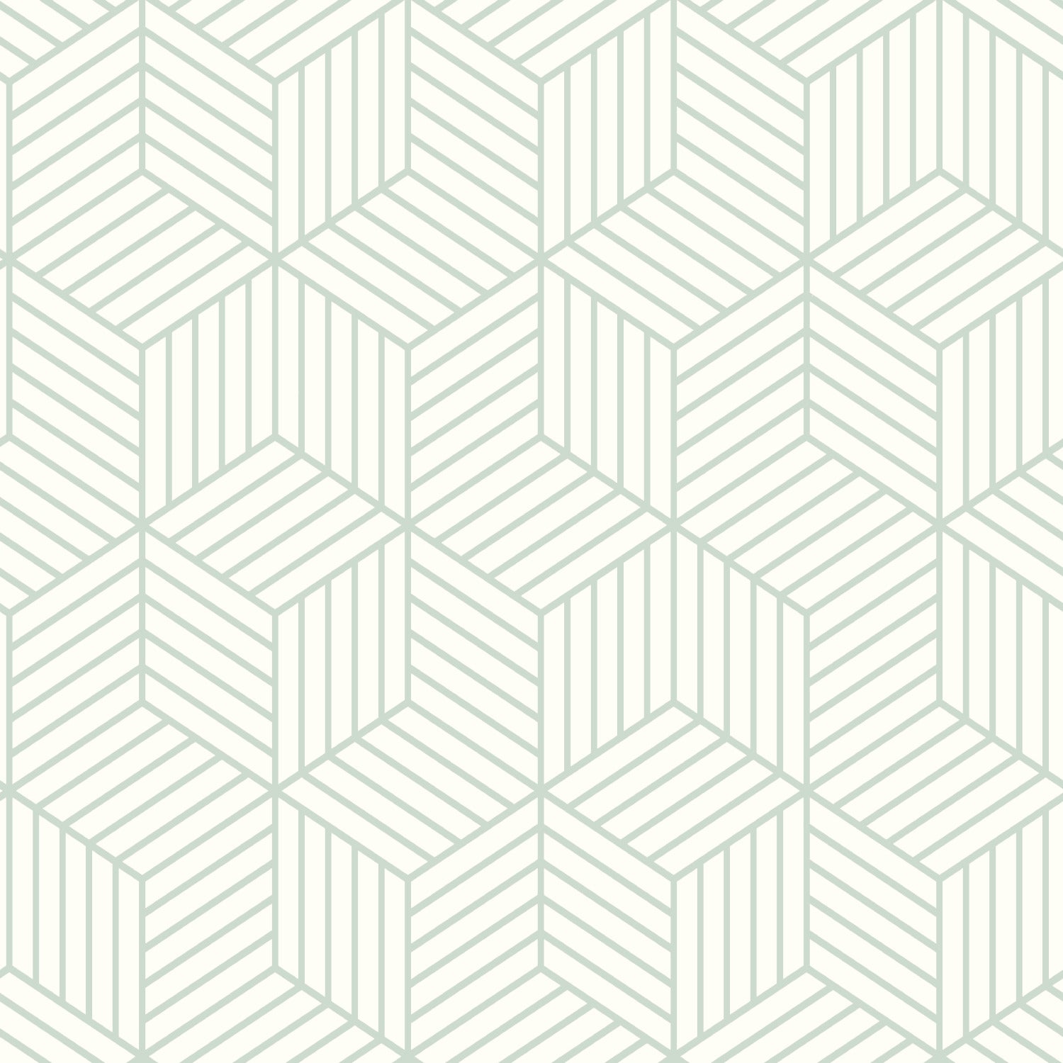 Striped Hexagon Peel and Stick Wallpaper by WallPops