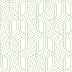 Striped Hexagon Peel and Stick Wallpaper by WallPops