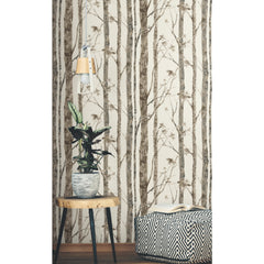 Trees Peel and Stick Wallpaper in a room setting