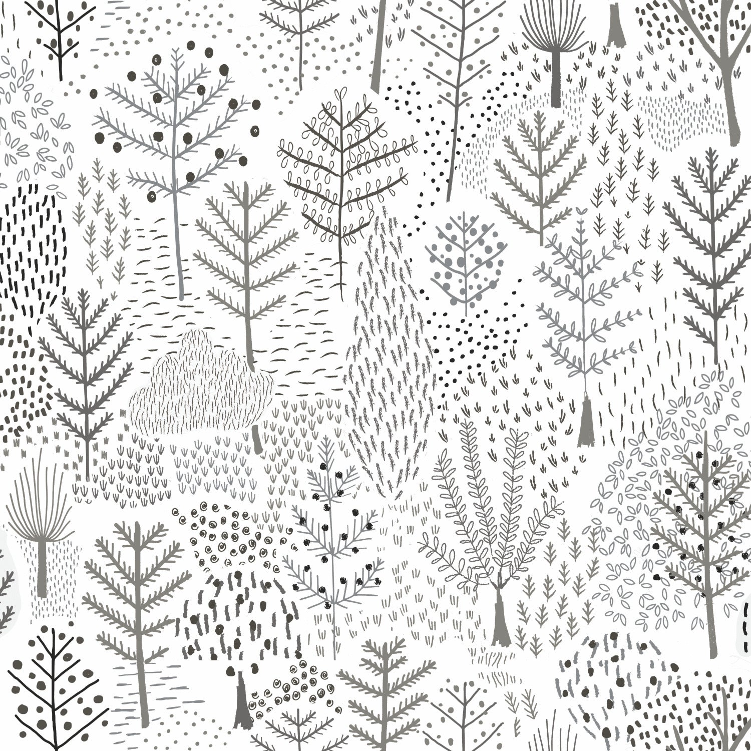 Folklore Trees Peel and Stick Wallpaper by WallPops