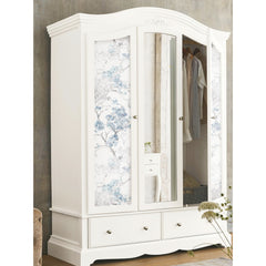 Spring Cherry Blossoms Peel and Stick Wallpaper in a room setting