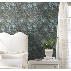 Dandelion Peel and Stick Wallpaper in a room setting