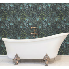 Dandelion Peel and Stick Wallpaper in a room setting