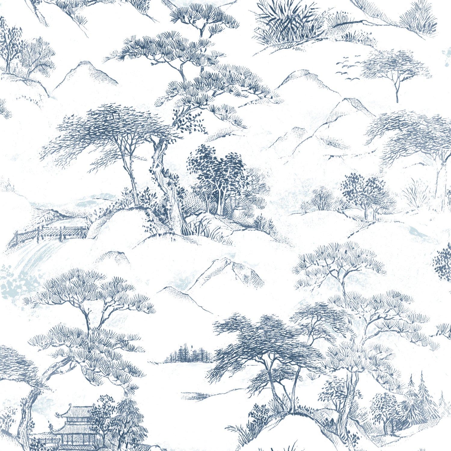 Oriental Toile Peel and Stick Wallpaper by WallPops