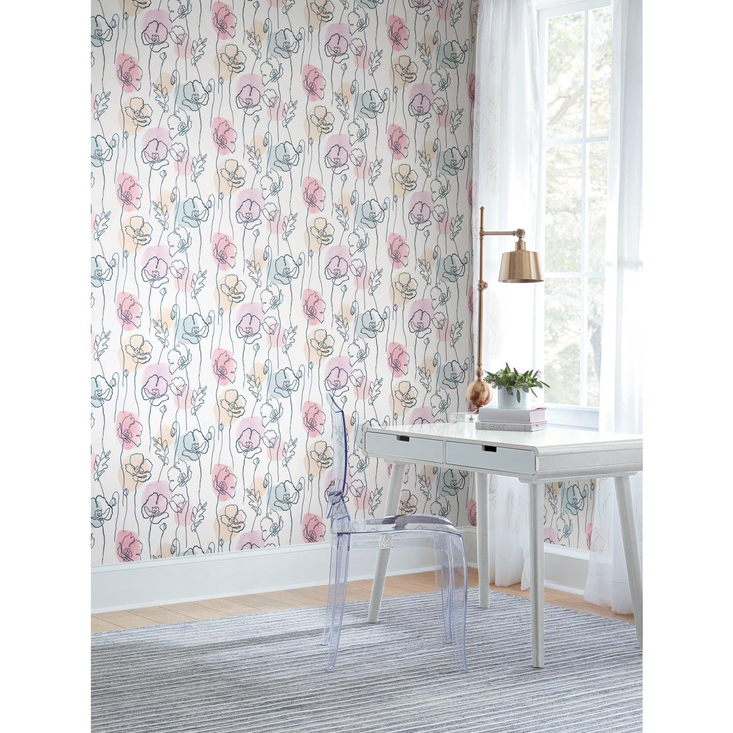 RMK11756RL wallpaper in a room setting