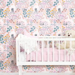 Clara Jean Peel and Stick Wallpaper in a room setting