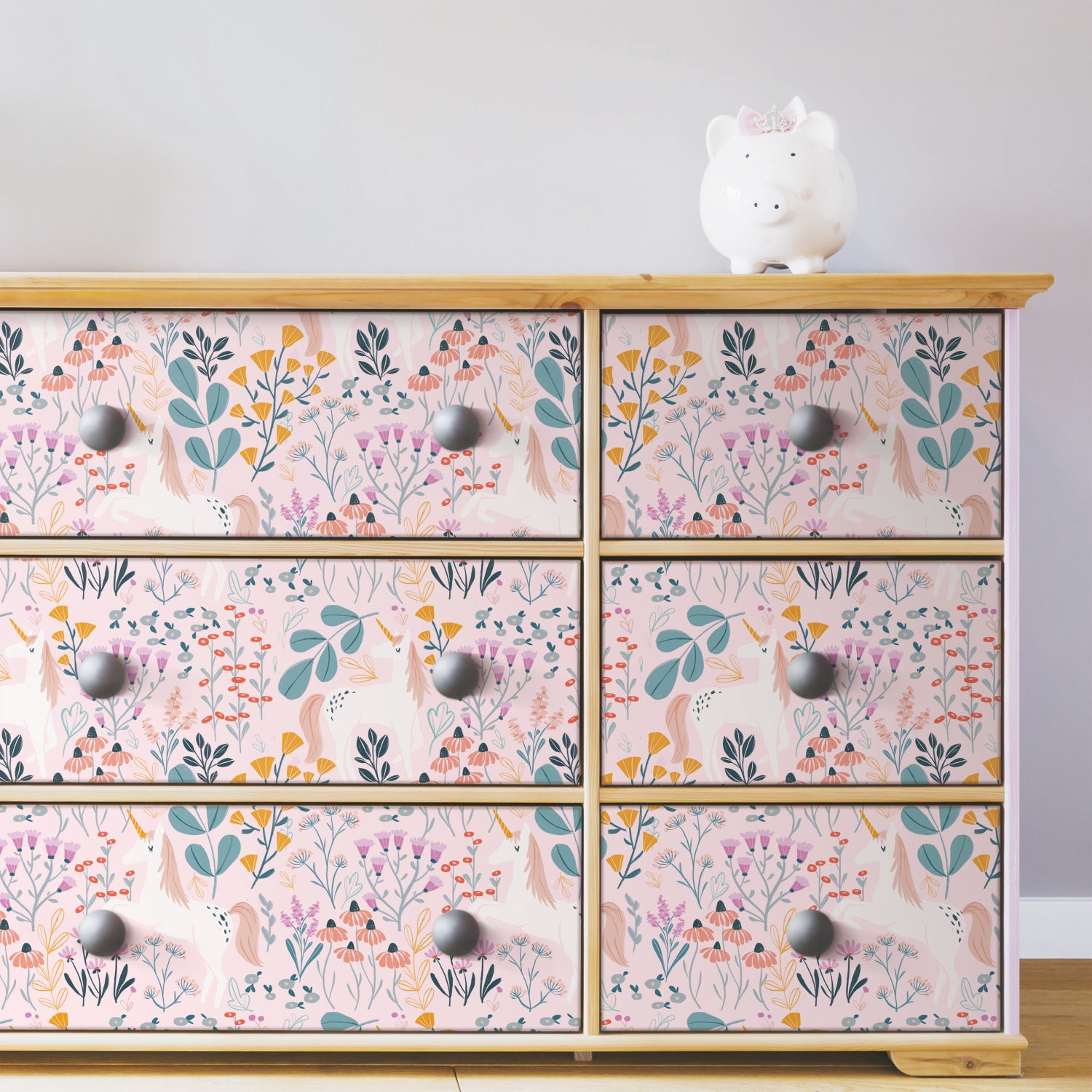 Clara Jean Peel and Stick Wallpaper in a room setting