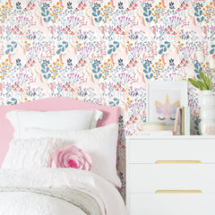 Clara Jean Peel and Stick Wallpaper in a room setting