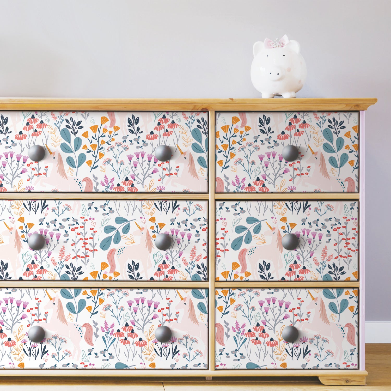 Clara Jean Peel and Stick Wallpaper in a room setting