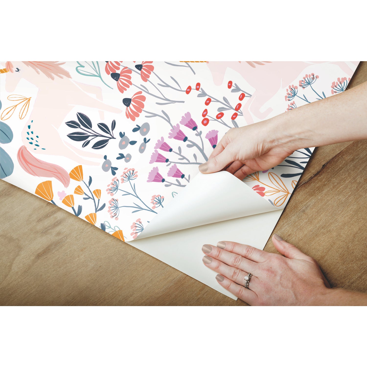 Clara Jean Peel and Stick Wallpaper - how to peel