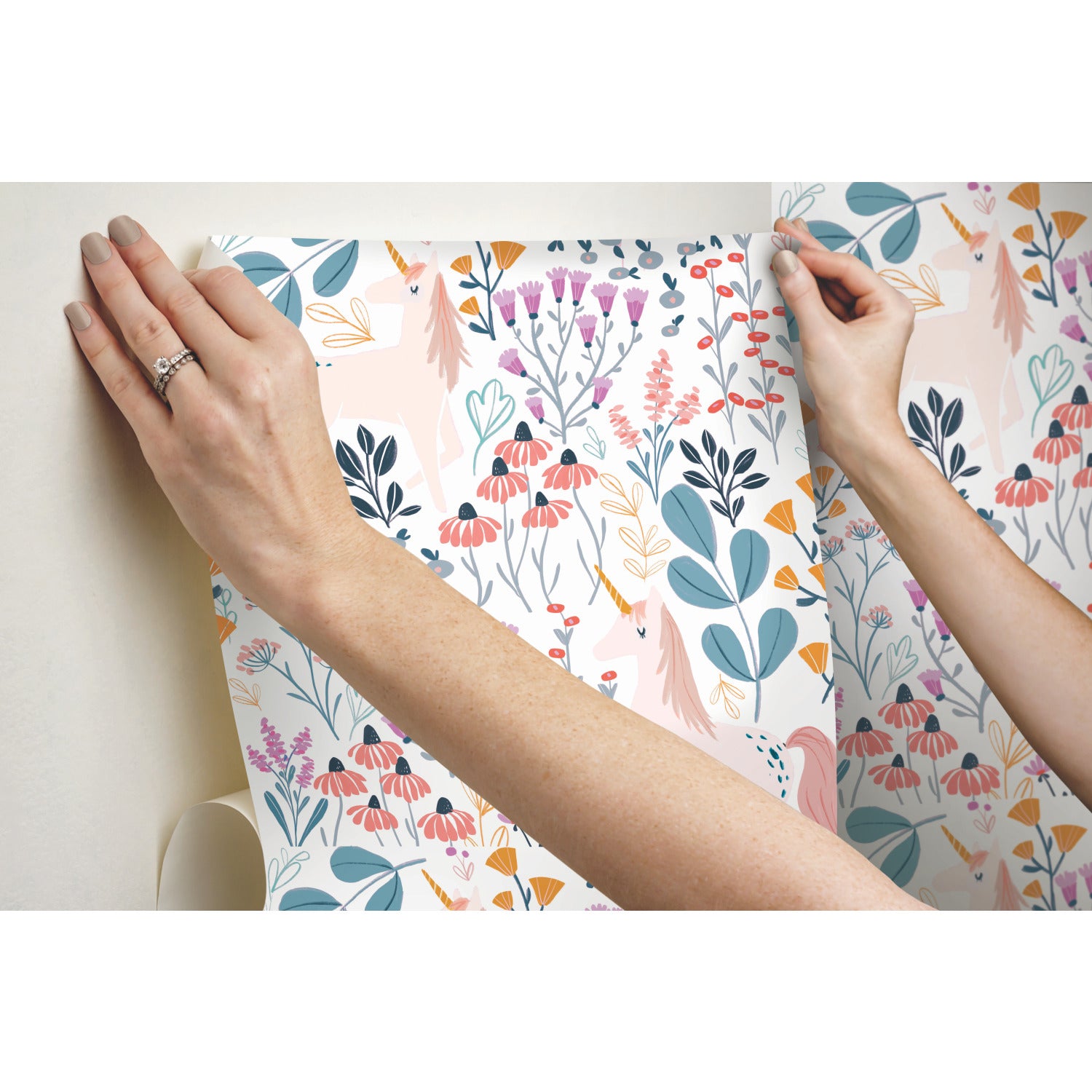 Clara Jean Peel and Stick Wallpaper - how to stick