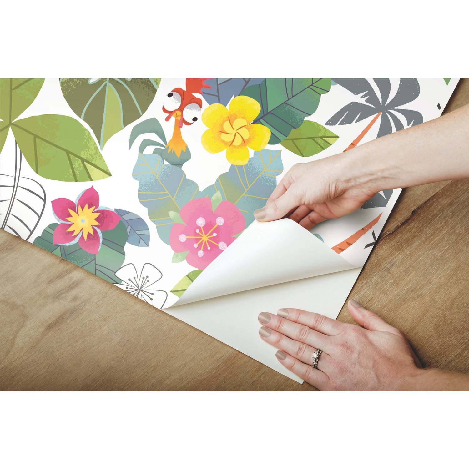 Disney2 Peel and Stick Wallpaper - how to peel