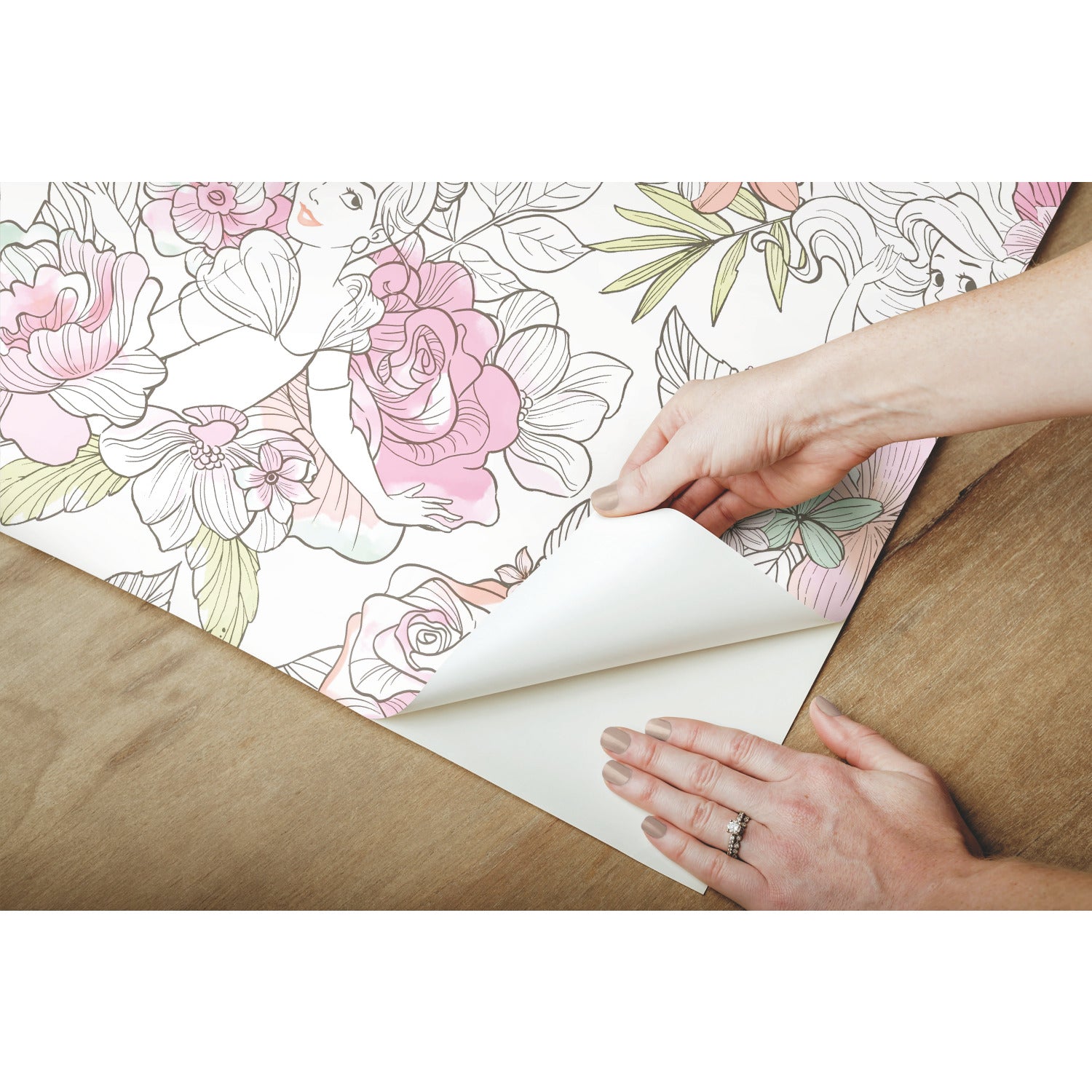 Disney2 Peel and Stick Wallpaper - how to peel