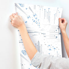 RMK11801WP peel and stick wallpaper - how to stick