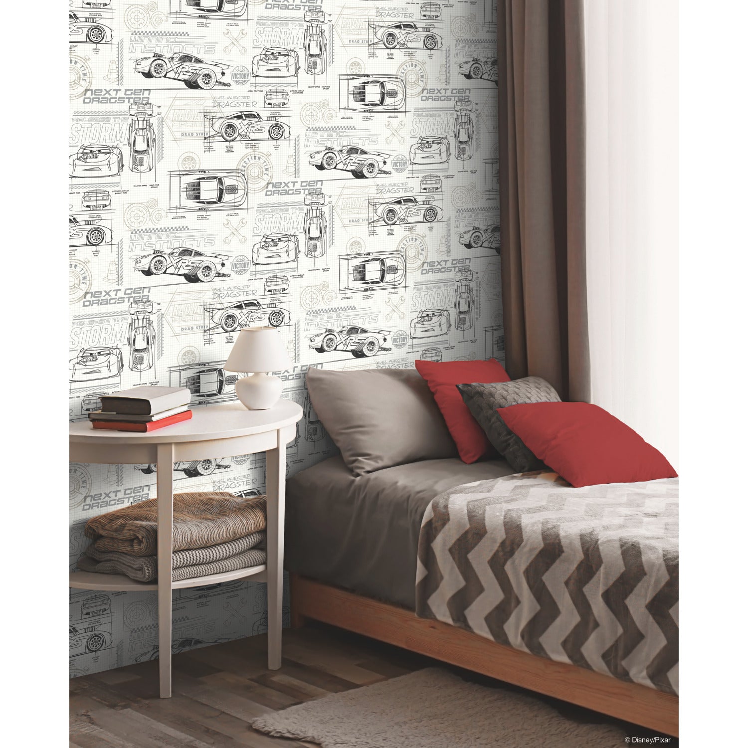 Disney Peel and Stick Wallpaper in a room setting