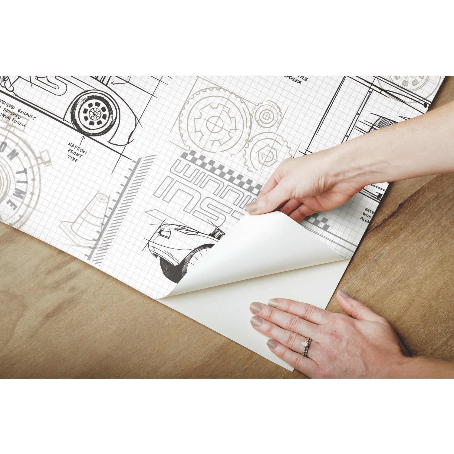 Disney Peel and Stick Wallpaper - how to peel