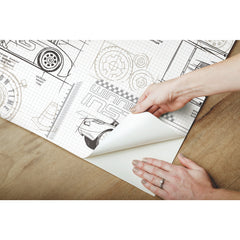 Disney Peel and Stick Wallpaper - how to peel