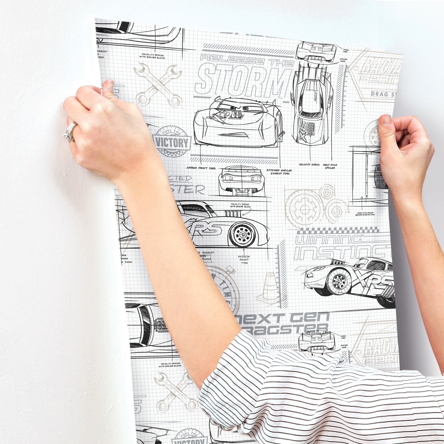Disney Peel and Stick Wallpaper - how to stick