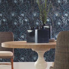 Dandelion P&S Wallpaper in a room setting