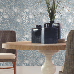 Dandelion P&S Wallpaper in a room setting