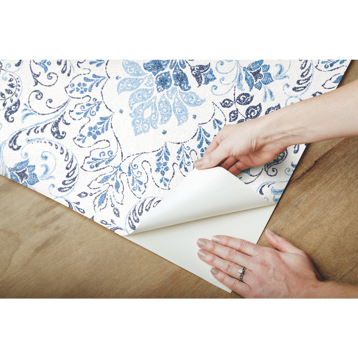 Persian Damask Peel and Stick Wallpaper - how to peel