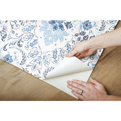 Persian Damask Peel and Stick Wallpaper - how to peel