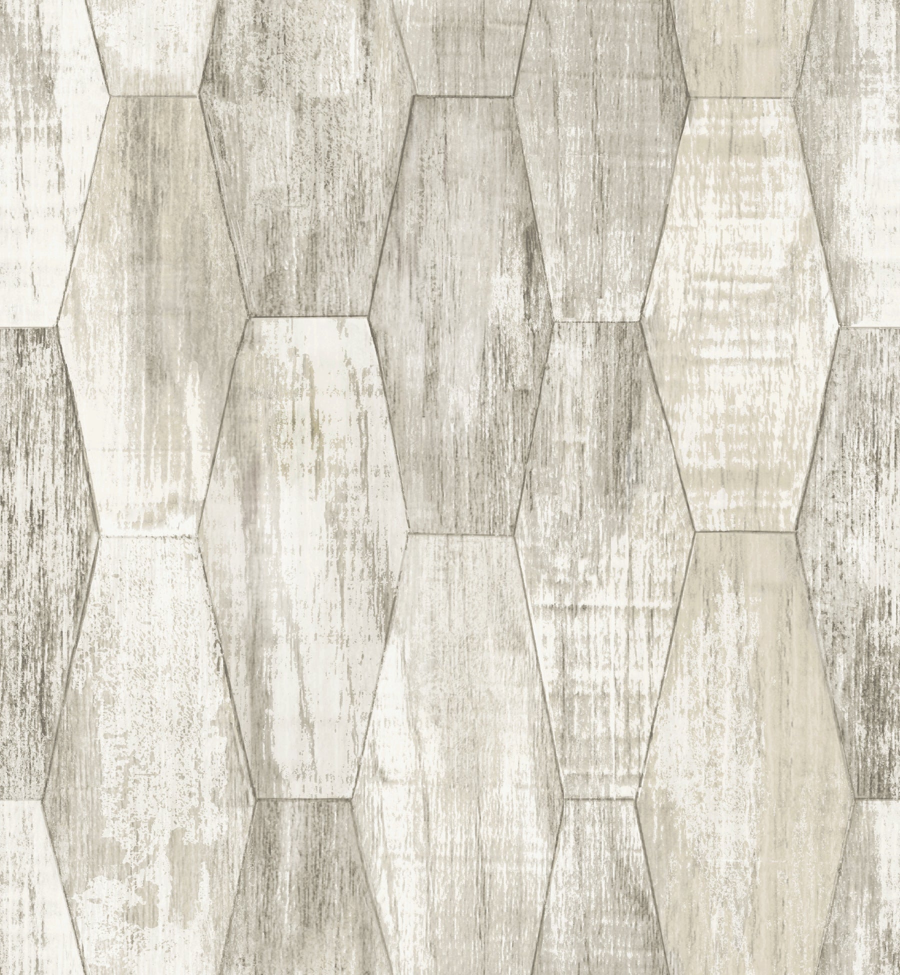 Wood Hexagon Tile P&S Wallpaper by WallPops