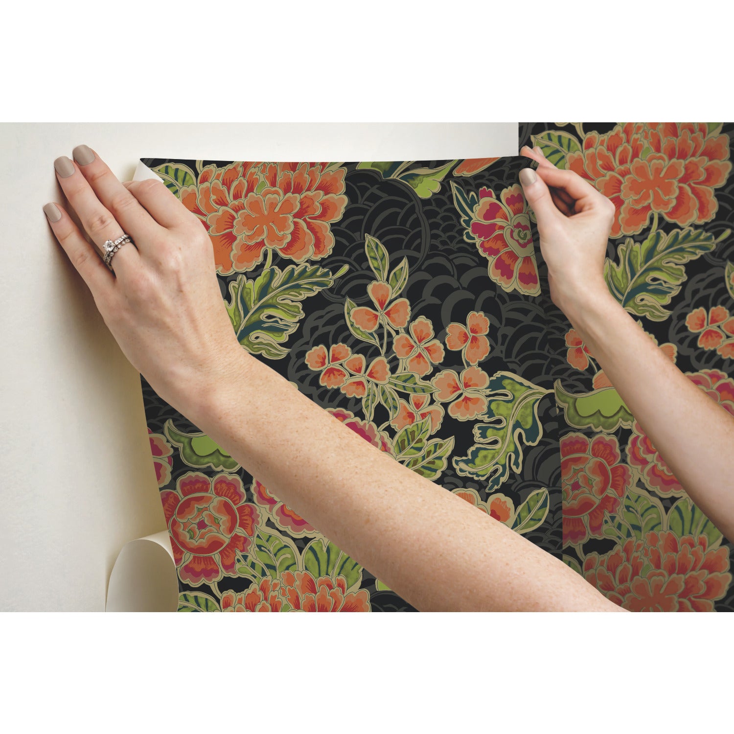 RMK11856RL Peel and Stick Wallpaper - how to stick