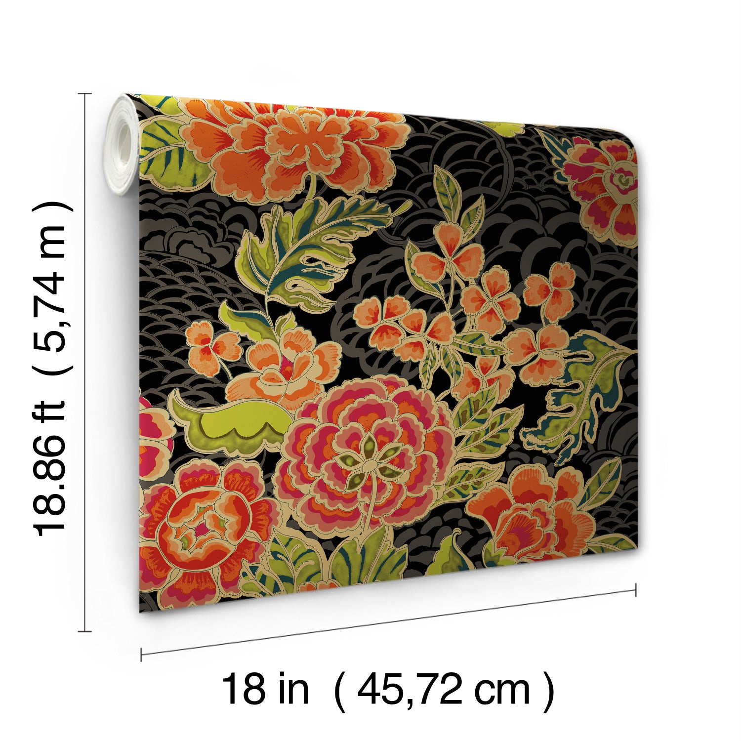 RMK11856RL Peel and Stick Wallpaper - dimensions