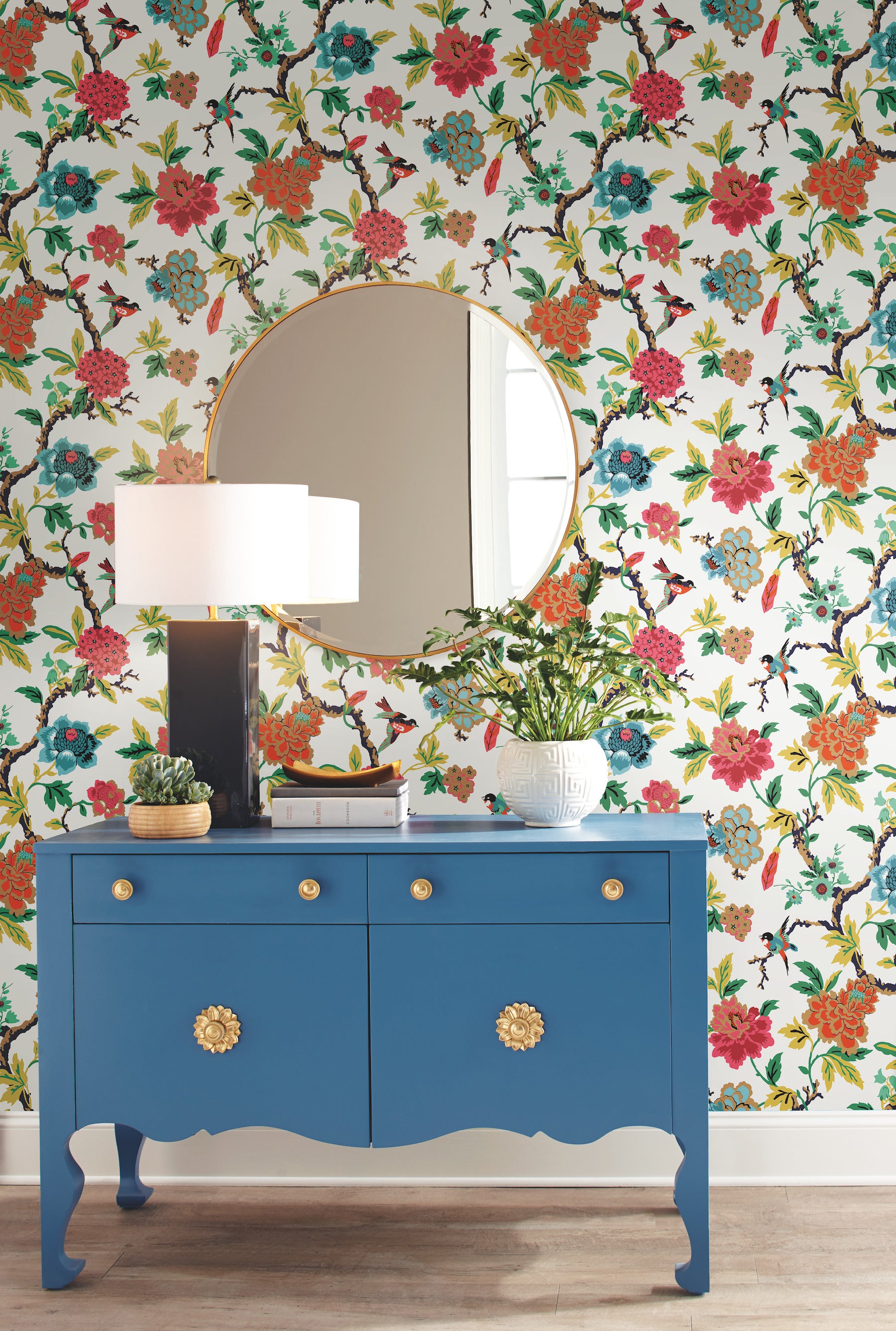 RMK11861RL Peel and Stick Wallpaper in a room setting