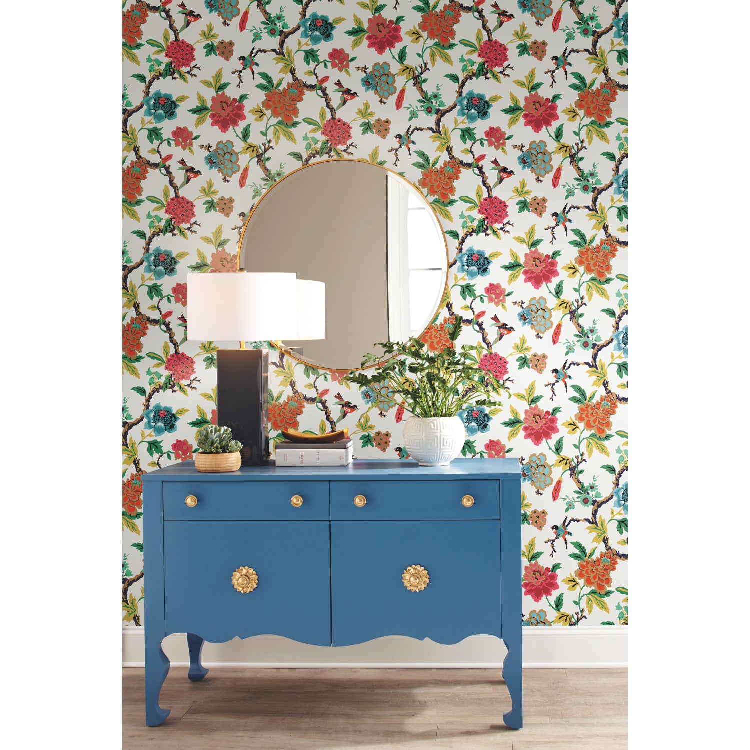 RMK11861RL Peel and Stick Wallpaper in a room setting