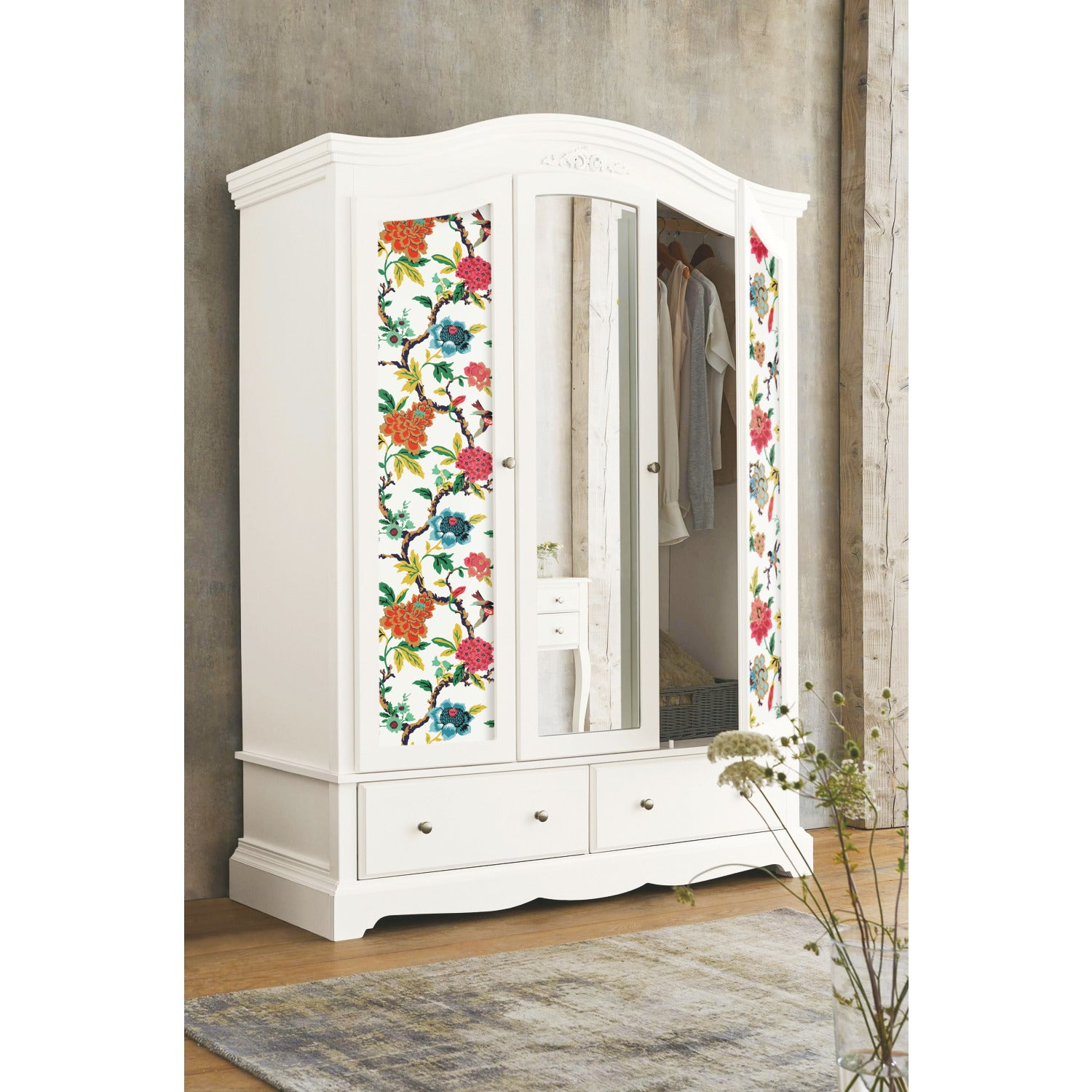 RMK11861RL Peel and Stick Wallpaper in a room setting