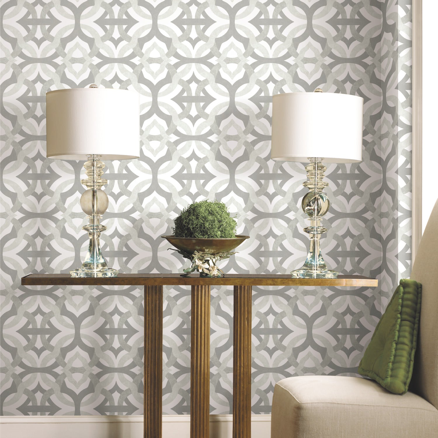 RMK11865RL Peel and Stick Wallpaper in a room setting