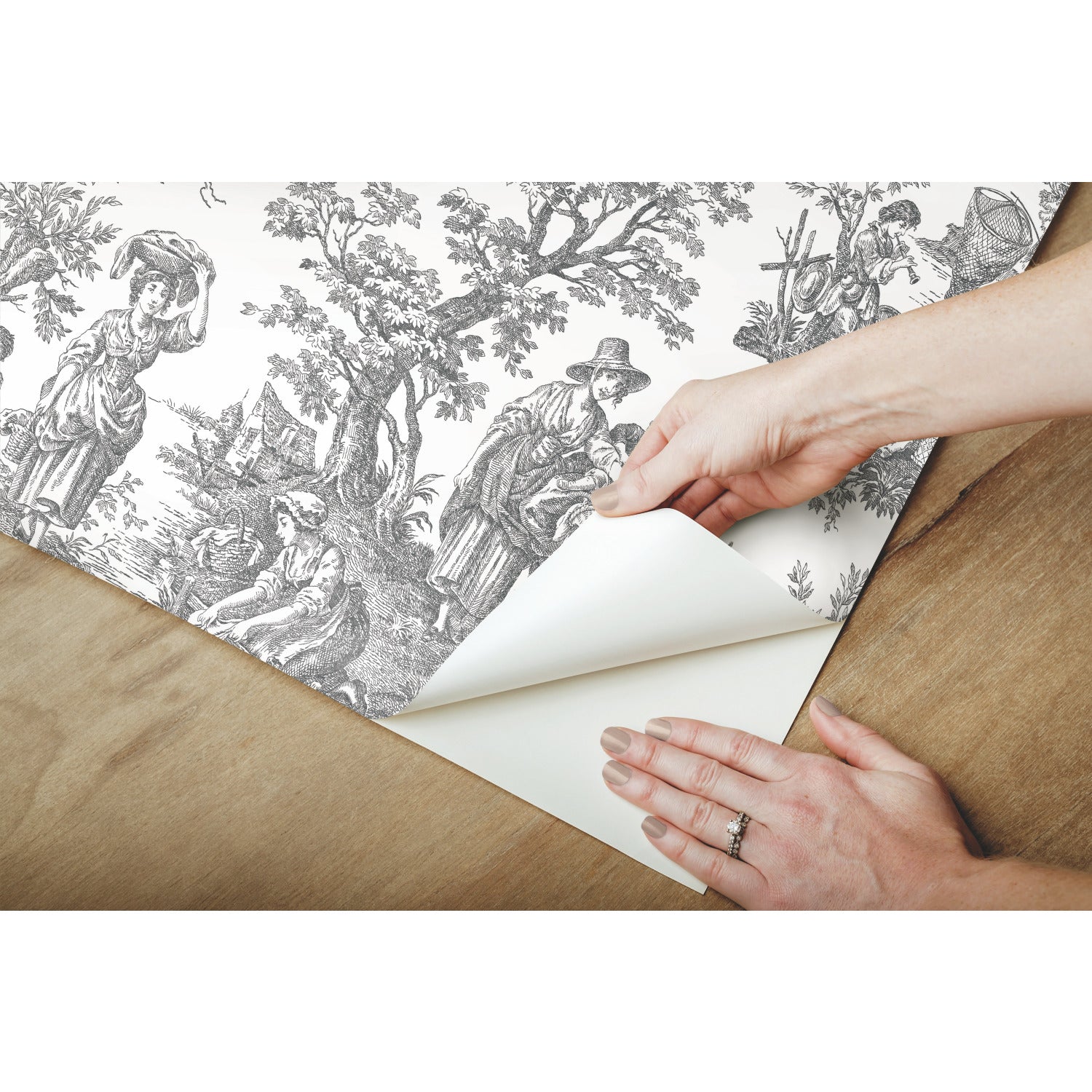 RMK11869WP Peel and Stick Wallpaper - how to peel