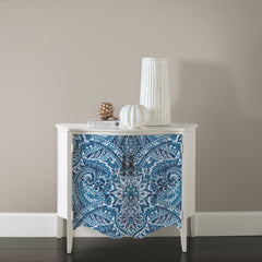 Swept Away P&S Wallpaper in a room setting