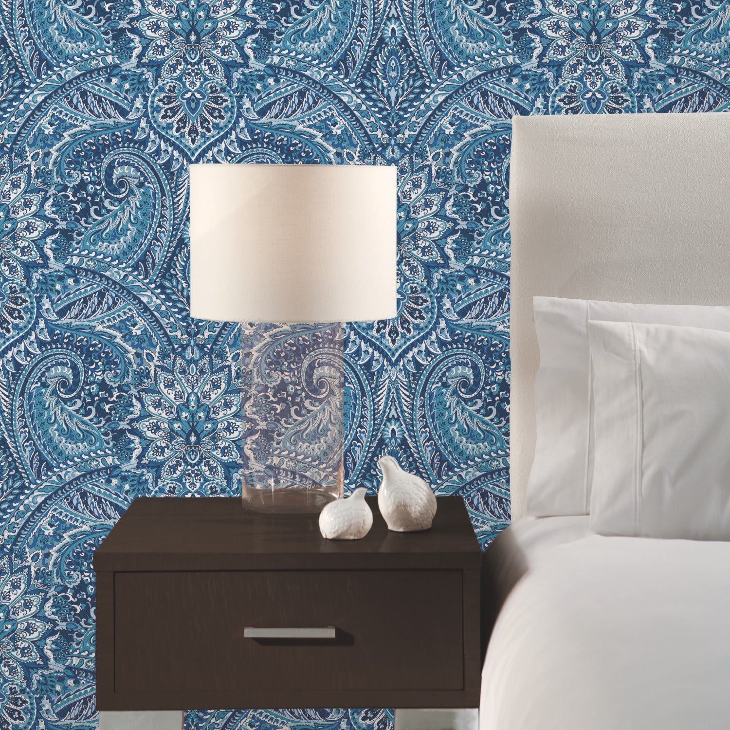Swept Away P&S Wallpaper in a room setting