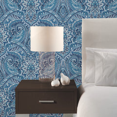 Swept Away P&S Wallpaper in a room setting