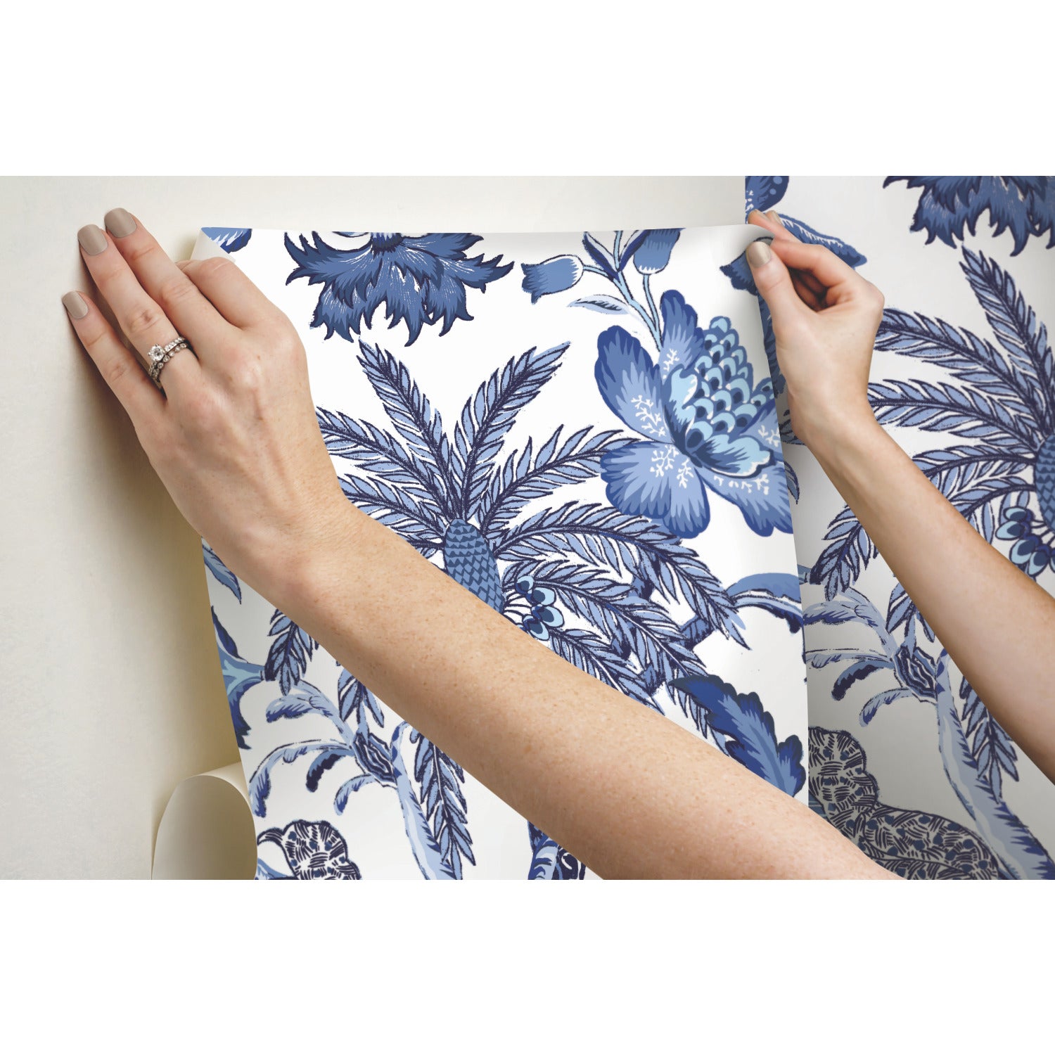 RMK11881RL Peel and Stick Wallpaper - how to stick