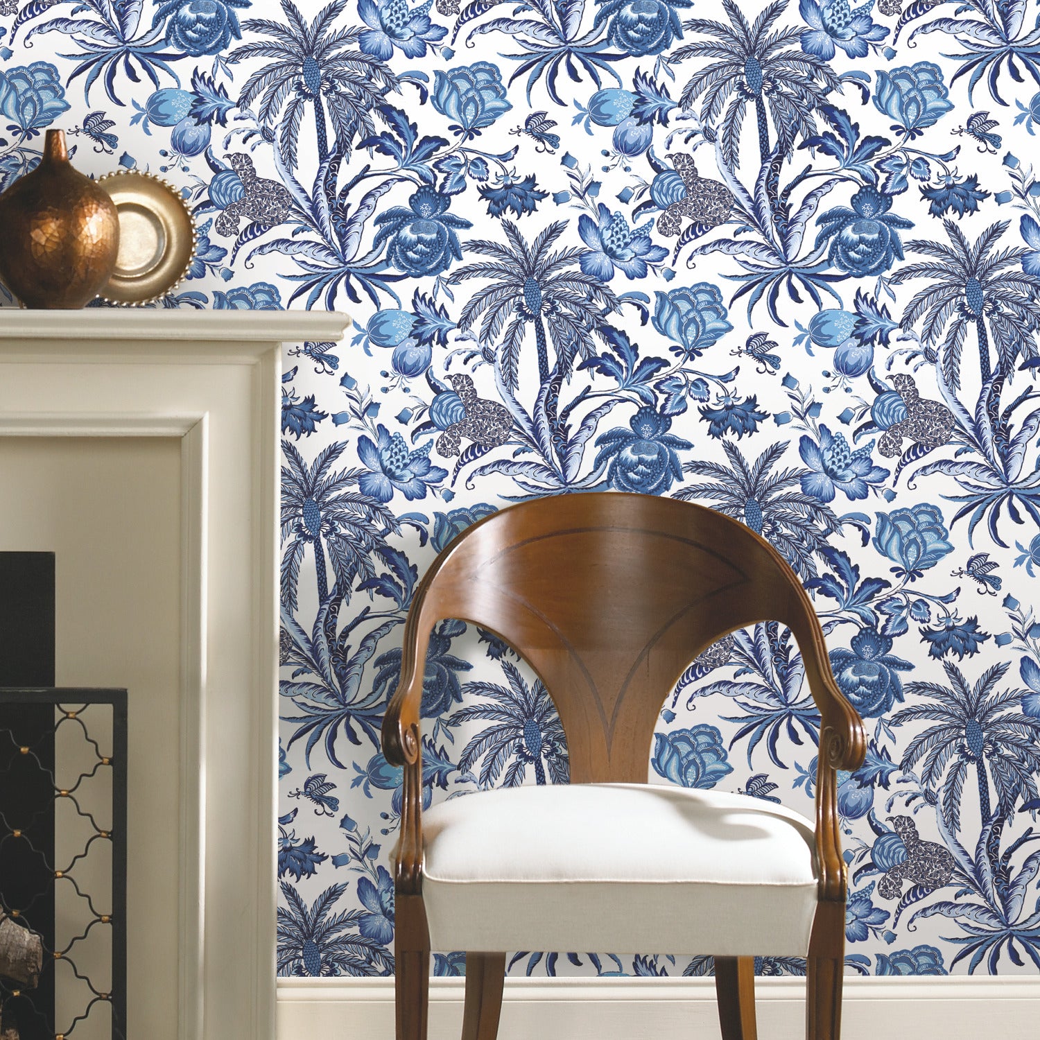RMK11881RL Peel and Stick Wallpaper in a room setting