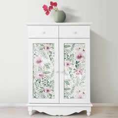 Clara Jean April Showers P&S Wallpaper in a room setting