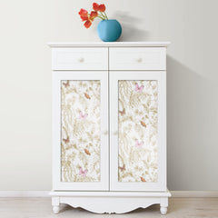 Butterfly Sketch Peel and Stick Wallpaper in a room setting