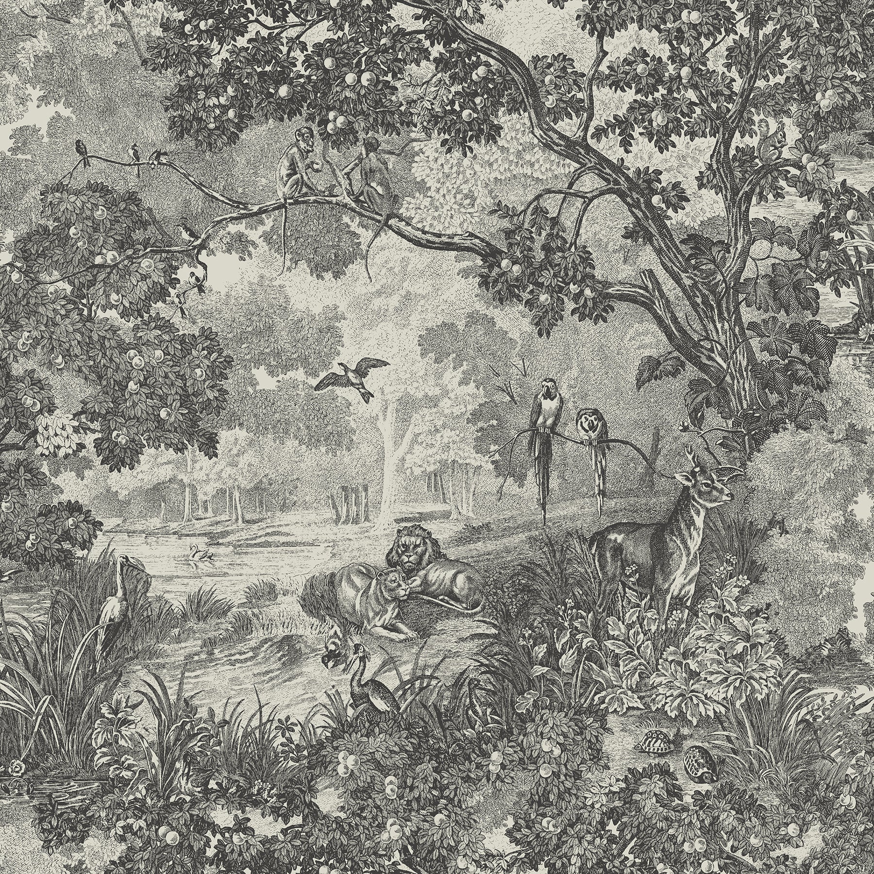 Jungle Toile Peel and Stick Wallpaper by WallPops